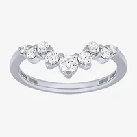 (F / Vs2) Womens 3/8 CT. T.W. Lab Grown White Diamond 10K Gold Wedding Band