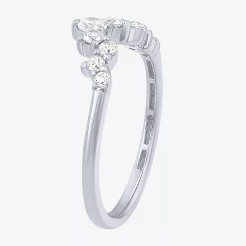 (F / Vs2) Womens 3/8 CT. T.W. Lab Grown White Diamond 10K Gold Wedding Band