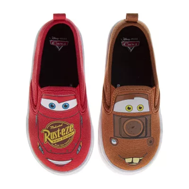 Josmo Boys Cars Round Closed Toe Slip-On Shoe