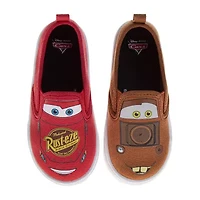 Josmo Boys Cars Round Closed Toe Slip-On Shoe
