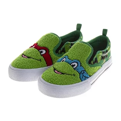 Josmo Favorite Character Boys Teenage Mutant Ninja Turtles Round Closed Toe Slip-On Shoe