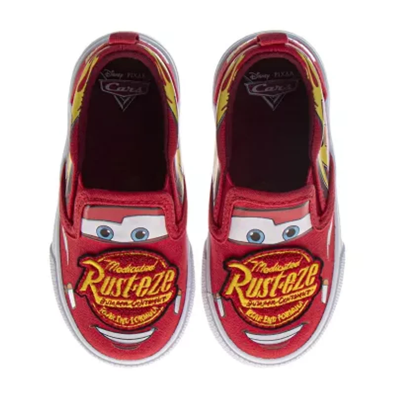 Josmo Favorite Character Boys Cars Round Closed Toe Slip-On Shoe