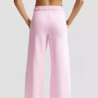 Nike Club Womens Lightweight Wide Leg Mid Rise Fleece Sweatpant