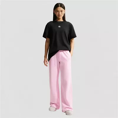 Nike Club Womens Lightweight Wide Leg Mid Rise Fleece Sweatpant