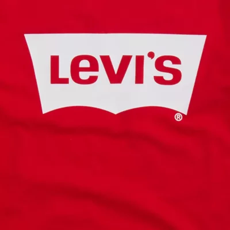 Levi's Retro Ringer Tee Big Kid Girls Round Neck Short Sleeve Regular Fit Graphic T-Shirt