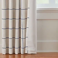 Elrene Home Fashions Brighton Rod Pocket Back Tab Energy Saving Blackout Single Curtain Panel