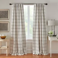 Elrene Home Fashions Brighton Rod Pocket Back Tab Energy Saving Blackout Single Curtain Panel
