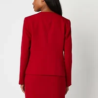 Black Label by Evan-Picone Womens Classic Fit Suit Jacket