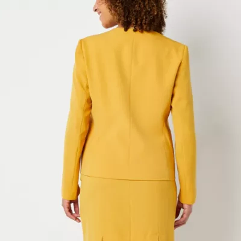 Black Label by Evan-Picone Womens Classic Fit Suit Jacket
