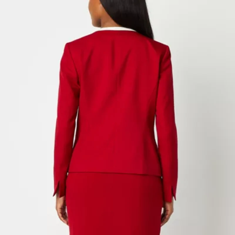 Black Label by Evan-Picone Womens Classic Fit Suit Jacket