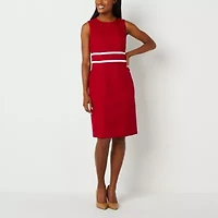 Black Label by Evan-Picone Womens Sleeveless Sheath Dress