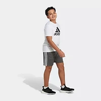 adidas Big Kid Boys Adjustable Waist Mid Rise Knit Pull-On Short