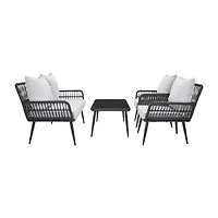 Safavieh Elsbeth 4-pc. Conversation Set Cushioned