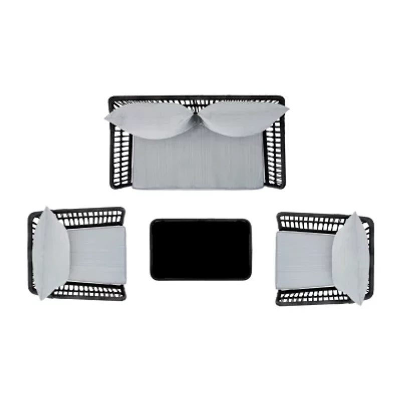 Safavieh Elsbeth 4-pc. Conversation Set Cushioned