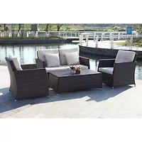 Parry 4-pc. Conversation Set Cushioned