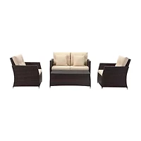 Safavieh Parry 4-pc. Conversation Set Cushioned