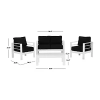 Safavieh Nason 4-pc. Conversation Set Cushioned