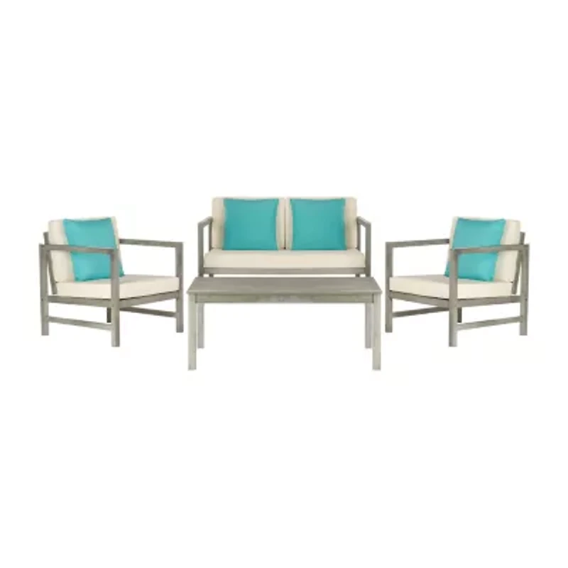 Safavieh Montez 4-pc. Conversation Set Cushioned