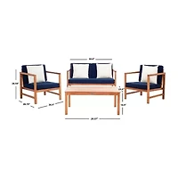 Safavieh Montez 4-pc. Conversation Set Cushioned