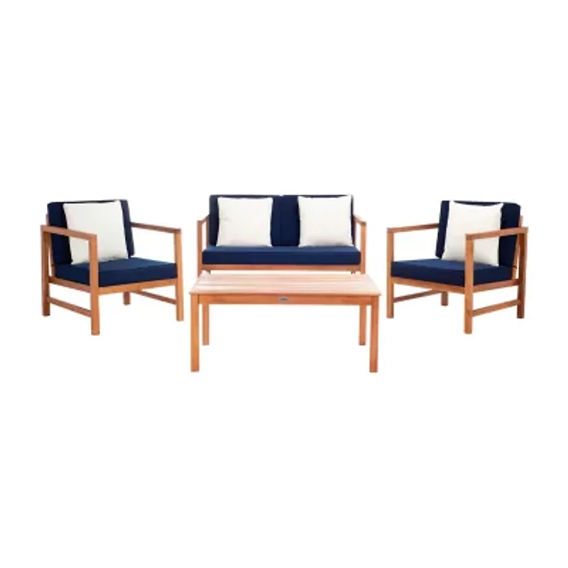 Safavieh Montez 4-pc. Conversation Set Cushioned