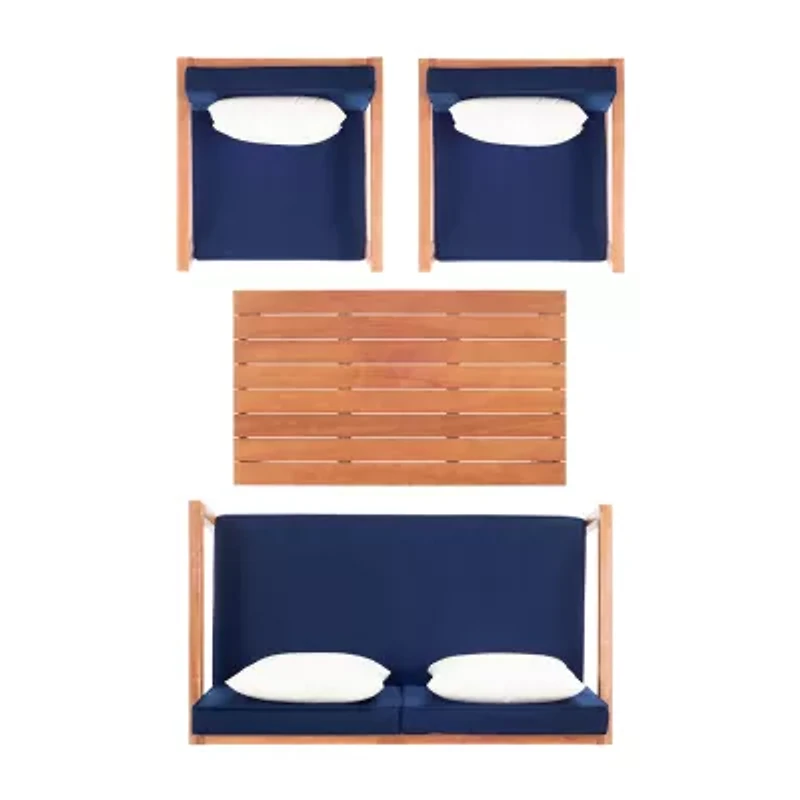 Safavieh Montez 4-pc. Conversation Set Cushioned