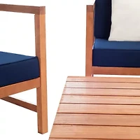 Safavieh Montez 4-pc. Conversation Set Cushioned