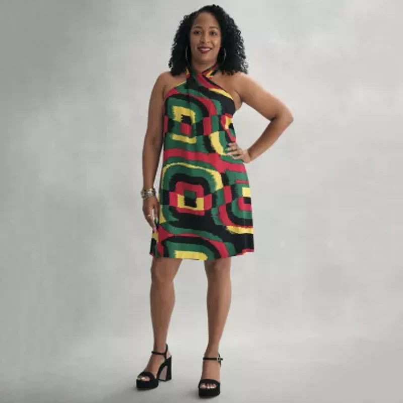 Hope & Wonder Juneteenth Womens Halter Dress