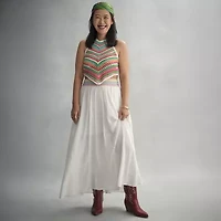 Hope & Wonder Pride Womens Rainbow Waist Maxi Skirt