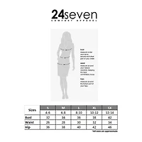 24seven Comfort Apparel Womens Mid Rise A-Line Skirt