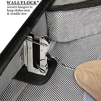 WallyBags 45" Premium Rolling Garment Bag With Multiple Pockets