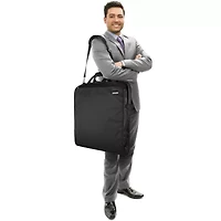WallyBags 42" Premium Travel Garment Bag With Shoulder Strap, Two Large Pockets And Printed Lining