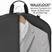 WallyBags 42" Premium Travel Garment Bag With Shoulder Strap, Two Large Pockets And Printed Lining