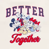 Womens Juniors Sleeveless Mickey and Friends Tank Top