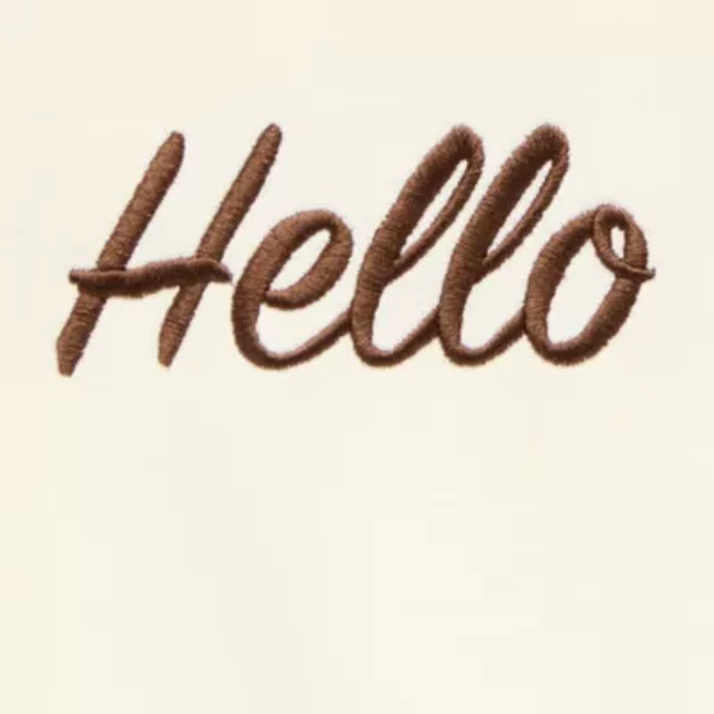 Womens Juniors V Neck Long Sleeve Embroidered Hello Kitty Sweatshirt