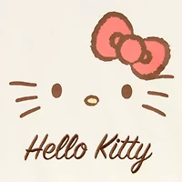 Womens Juniors V Neck Long Sleeve Embroidered Hello Kitty Sweatshirt