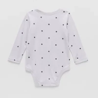 Okie Dokie Baby Boys Round Neck Long Sleeve Bodysuit