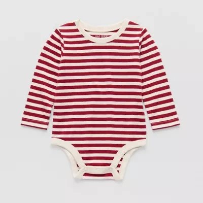 Okie Dokie Baby Boys Round Neck Long Sleeve Bodysuit