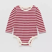 Okie Dokie Baby Boys Round Neck Long Sleeve Bodysuit
