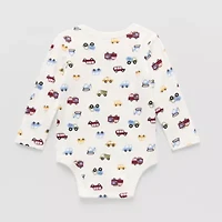 Okie Dokie Baby Boys Round Neck Long Sleeve Bodysuit