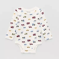 Okie Dokie Baby Boys Round Neck Long Sleeve Bodysuit