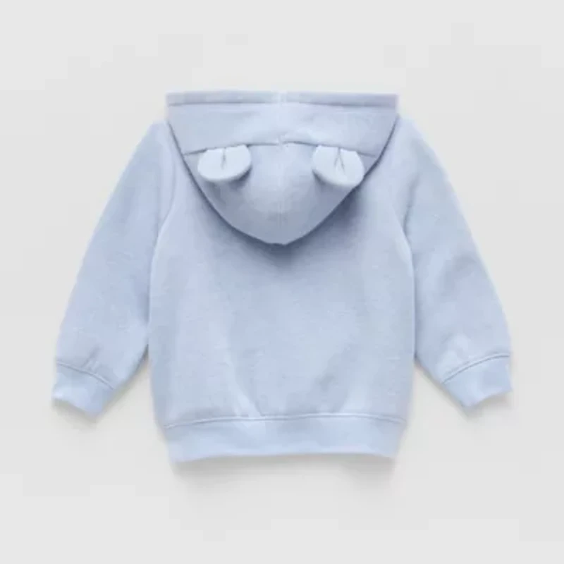 Okie Dokie Baby Boys Fleece Hooded Lightweight Jacket