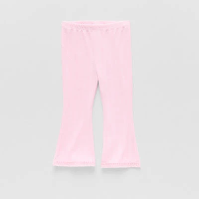 Okie Dokie Baby Girls Knit Flare Full Length Leggings