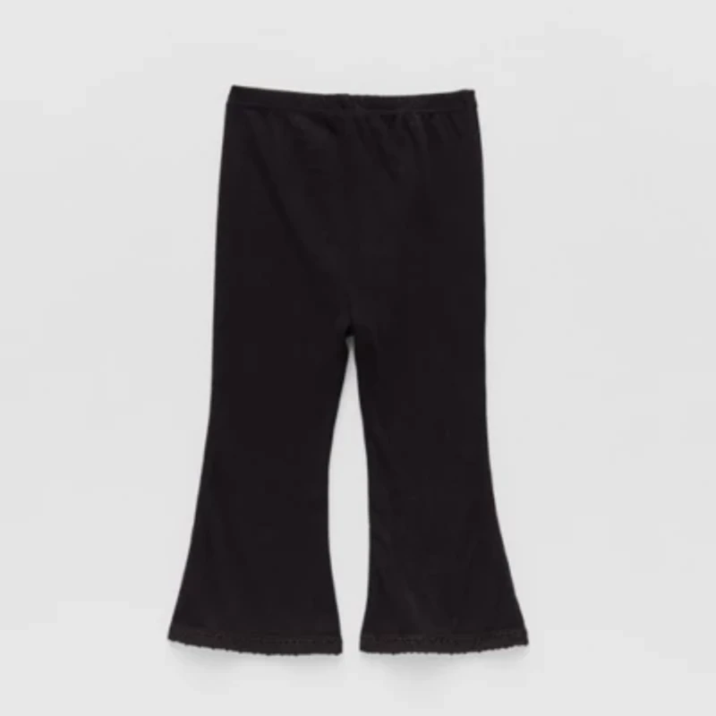 Okie Dokie Baby Girls Knit Flare Full Length Leggings