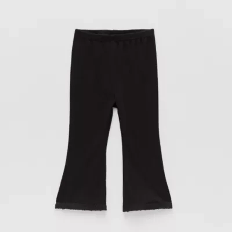 Okie Dokie Baby Girls Knit Flare Full Length Leggings