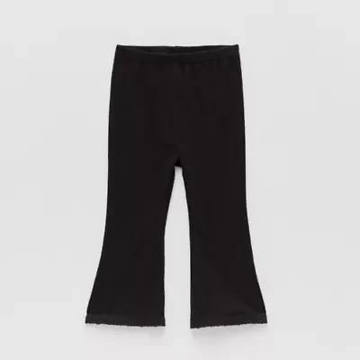 Okie Dokie Baby Girls Knit Flare Full Length Leggings