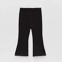 Okie Dokie Baby Girls Knit Flare Full Length Leggings