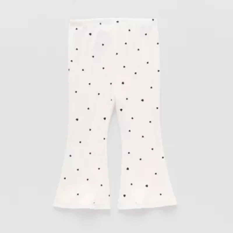 Okie Dokie Baby Girls Knit Flare Full Length Leggings