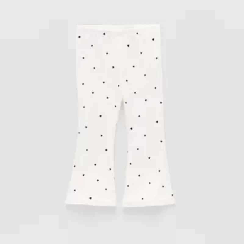 Okie Dokie Baby Girls Knit Flare Full Length Leggings