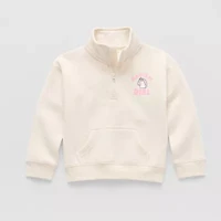 Okie Dokie Toddler & Little Girls Turtleneck Long Sleeve Casual Quarter-Zip Pullover