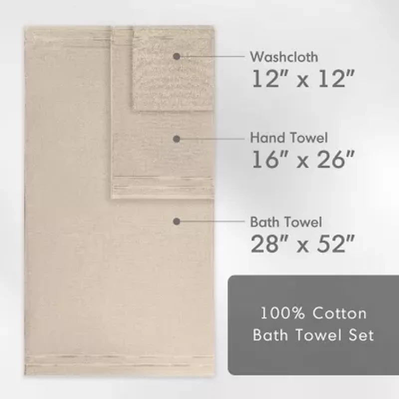 510 Design 100% Cotton 4-pc. Quick Dry Bath Towel Set